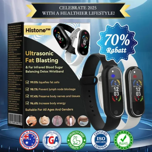 Histone™ Ultrasonic Fat Blasting & Far Infrared Blood Sugar Balancing Detox Wristband